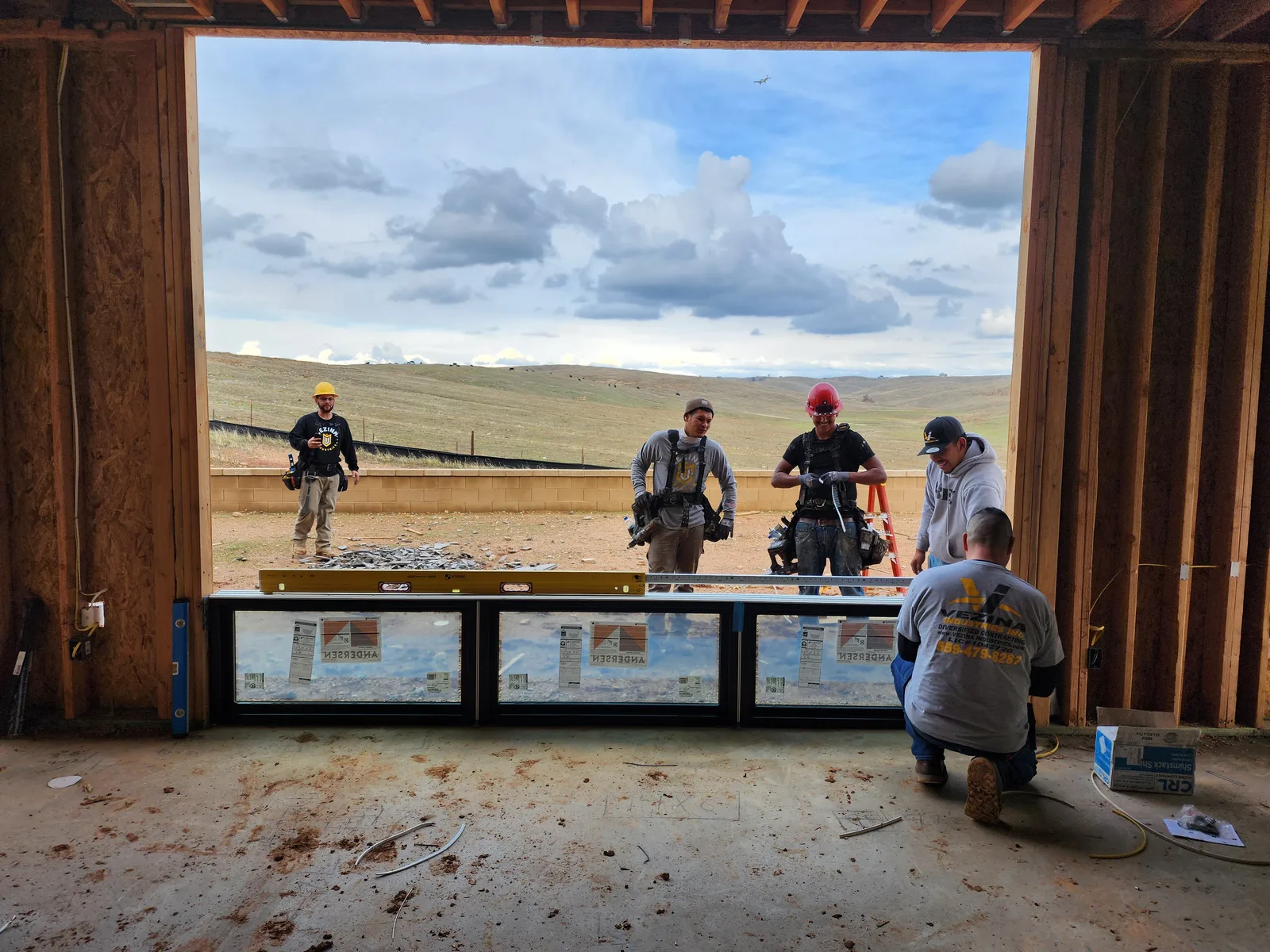 Vezina Industries crew on a new construction site