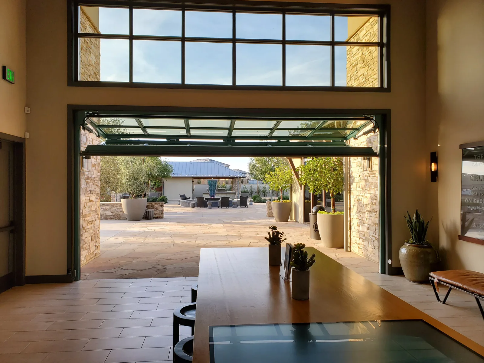 Milgard folding glass door