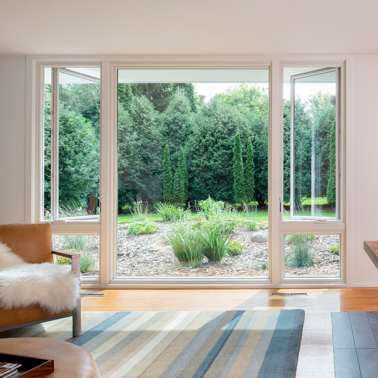 Picture window in living room